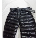 New unisex shiny nylon wet look winter pants padded trousers